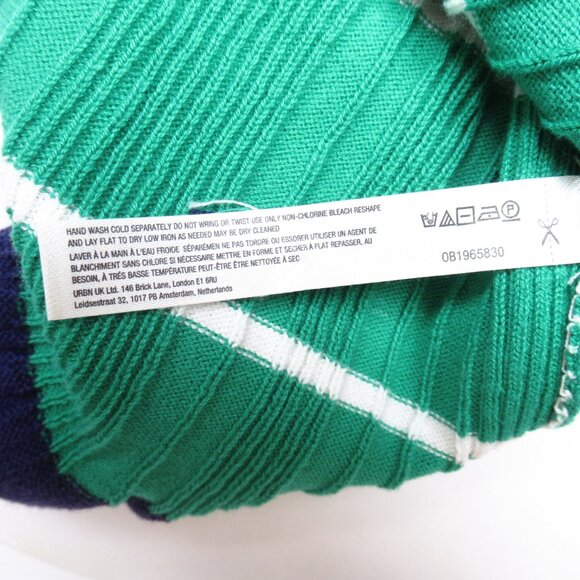 Anthropologie Daily Practice Sweater Midi Dress Green Stripe XS Petite XSP - Picture 10 of 11